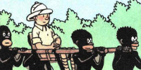Tintin dans une scène controversée